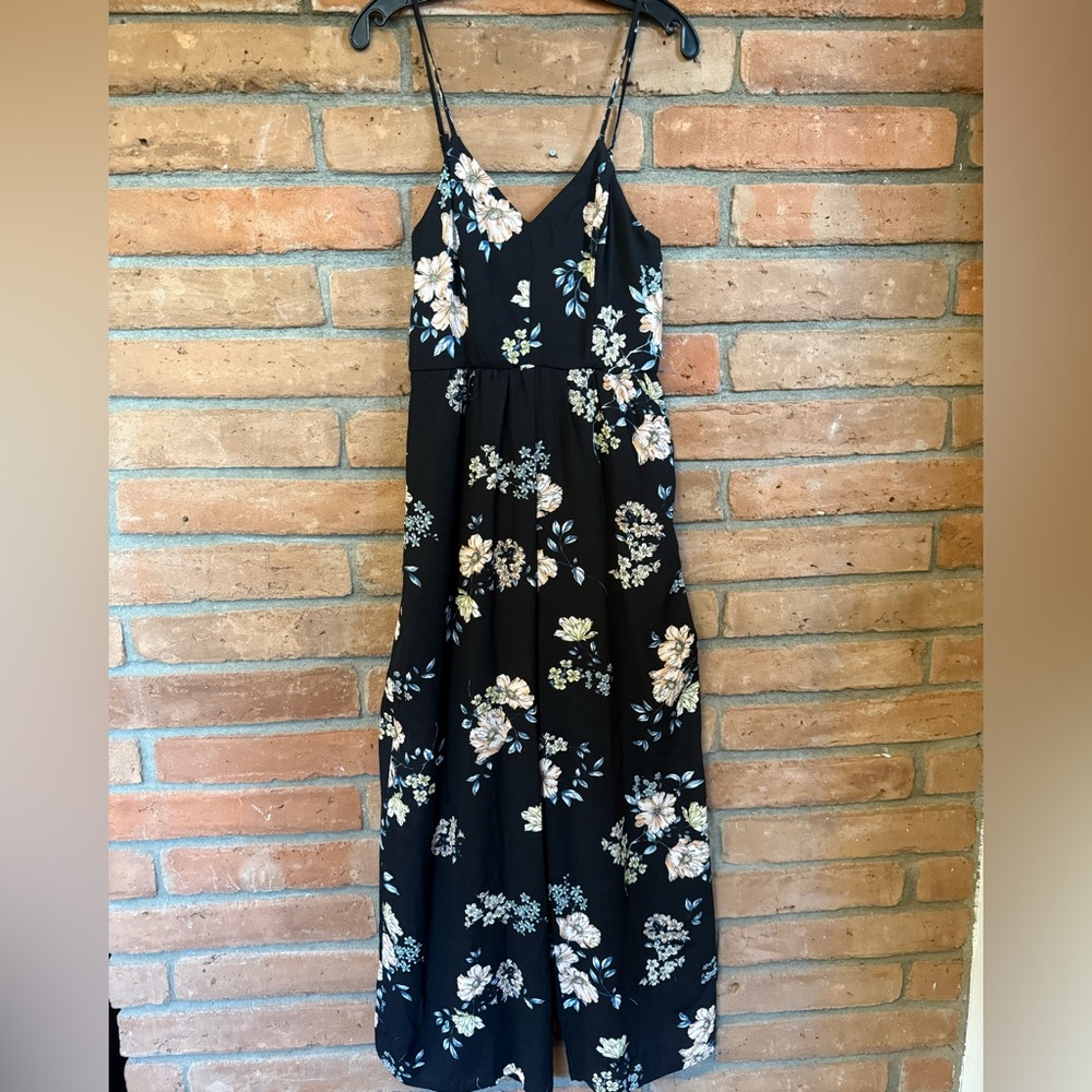 Floral Black jumpsuit